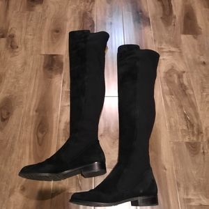 Stewart Weitzman /Langdon /Over The Knee Black Suede Boots